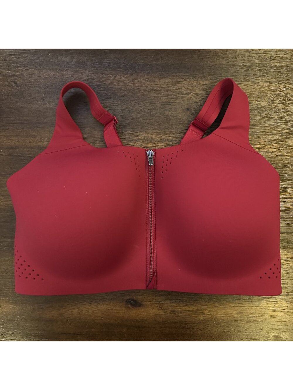 VICTORIA'S SECRET VSX (38DD) Red Featherweight Max Front Close Sports Bra